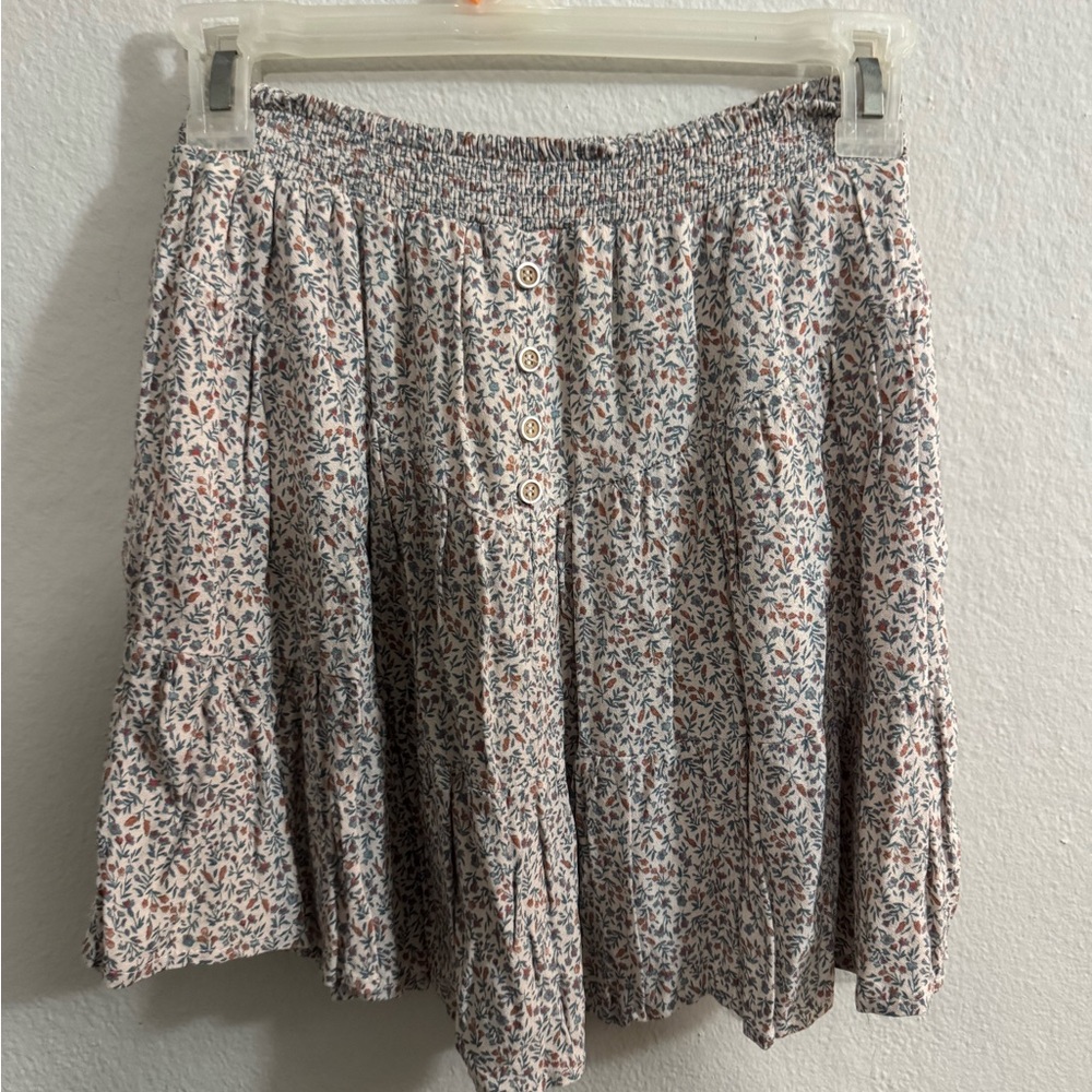 Elegant Floral A-Line Skirt